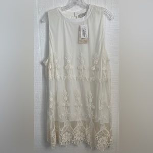 NEW Soulmates Sleeveless Lace Top Size 2X